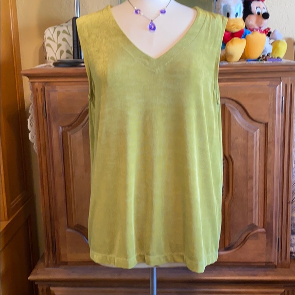Vicki Vi Lime Green Tank